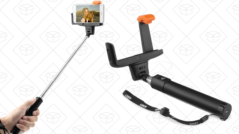 Aukey Bluetooth Selfie Stick, $6 with code 66SELFIE
